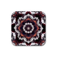 Mandala Design Pattern Rubber Square Coaster (4 Pack) by Maspions