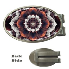 Mandala Design Pattern Money Clips (oval) 