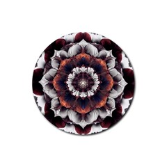 Mandala Design Pattern Rubber Coaster (round)