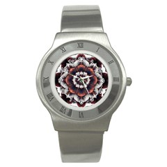 Mandala Design Pattern Stainless Steel Watch