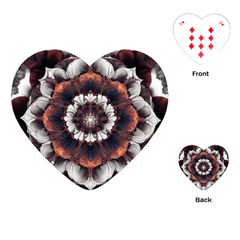 Mandala Design Pattern Playing Cards Single Design (heart)