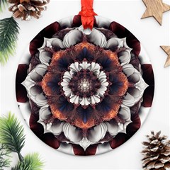 Mandala Design Pattern Round Ornament (two Sides)