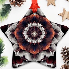 Mandala Design Pattern Star Ornament (two Sides)