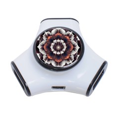 Mandala Design Pattern 3-port Usb Hub