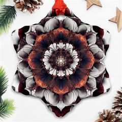 Mandala Design Pattern Snowflake Ornament (two Sides)