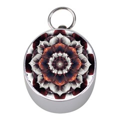 Mandala Design Pattern Mini Silver Compasses