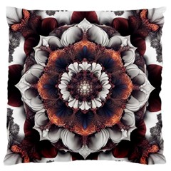 Mandala Design Pattern Large Premium Plush Fleece Cushion Case (two Sides)