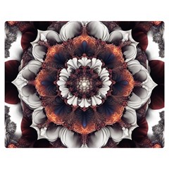 Mandala Design Pattern Two Sides Premium Plush Fleece Blanket (teen Size)