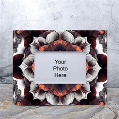 Mandala Design Pattern White Tabletop Photo Frame 4 x6 