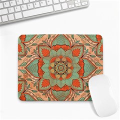 Mandala Floral Decorative Flower Small Mousepad by Maspions