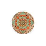 Mandala Floral Decorative Flower Golf Ball Marker (10 pack) Front