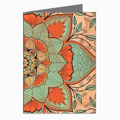 Mandala Floral Decorative Flower Greeting Cards (pkg Of 8)