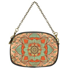 Mandala Floral Decorative Flower Chain Purse (one Side)