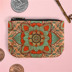 Mandala Floral Decorative Flower Mini Coin Purse