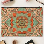 Mandala Floral Decorative Flower Cosmetic Bag (XXXL) Back