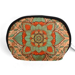 Mandala Floral Decorative Flower Accessory Pouch (medium)