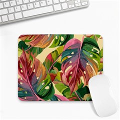 Monstera Colorful Leaves Foliage Small Mousepad