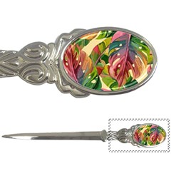 Monstera Colorful Leaves Foliage Letter Opener by Maspions