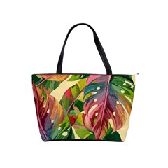 Monstera Colorful Leaves Foliage Classic Shoulder Handbag