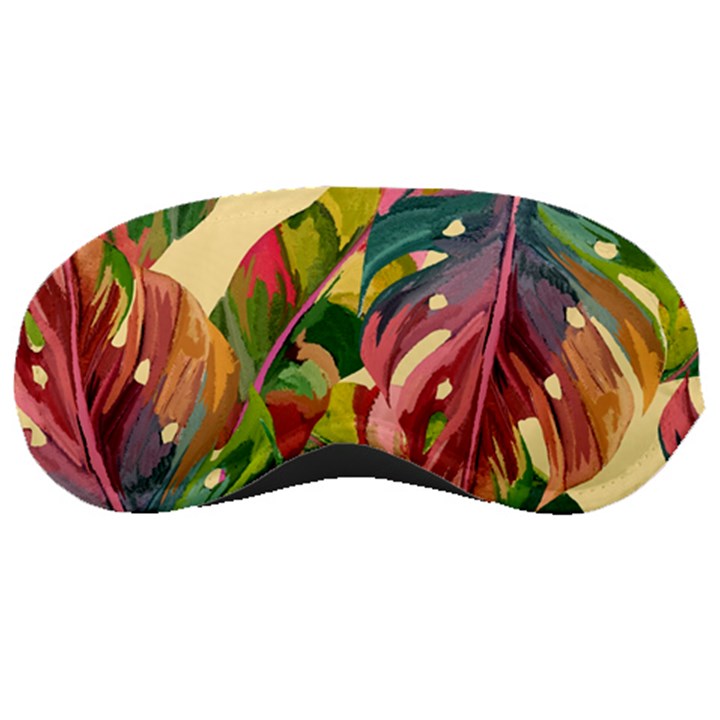 Monstera Colorful Leaves Foliage Sleep Mask