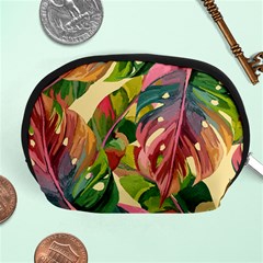 Monstera Colorful Leaves Foliage Accessory Pouch (medium)