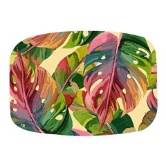 Monstera Colorful Leaves Foliage Mini Square Pill Box