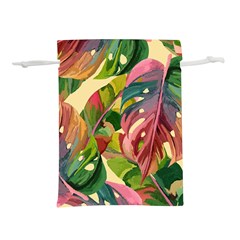 Monstera Colorful Leaves Foliage Lightweight Drawstring Pouch (s)