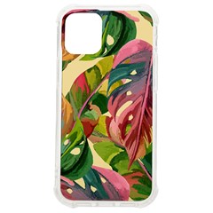 Monstera Colorful Leaves Foliage Iphone 12 Mini Tpu Uv Print Case	 by Maspions