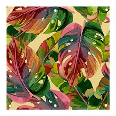 Monstera Colorful Leaves Foliage Banner And Sign 3  X 3 