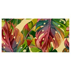 Monstera Colorful Leaves Foliage Banner And Sign 8  X 4 