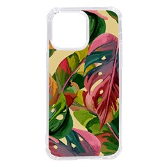 Monstera Colorful Leaves Foliage Iphone 14 Pro Max Tpu Uv Print Case by Maspions