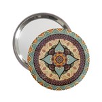 Mandala Floral Decorative Flower 2.25  Handbag Mirrors Front