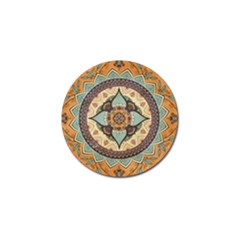 Mandala Floral Decorative Flower Golf Ball Marker