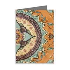 Mandala Floral Decorative Flower Mini Greeting Card