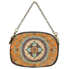 Mandala Floral Decorative Flower Chain Purse (one Side)