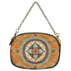 Mandala Floral Decorative Flower Chain Purse (two Sides)