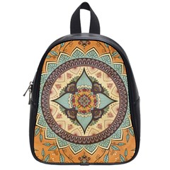 Mandala Floral Decorative Flower School Bag (small)