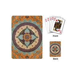 Mandala Floral Decorative Flower Playing Cards Single Design (mini)