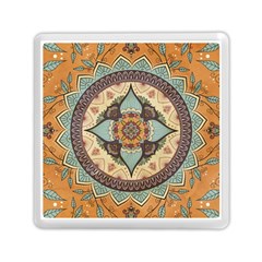 Mandala Floral Decorative Flower Memory Card Reader (square)