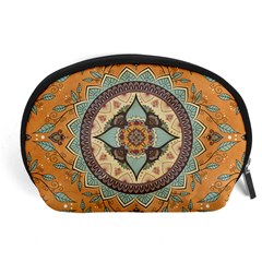 Mandala Floral Decorative Flower Accessory Pouch (large)