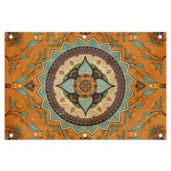 Mandala Floral Decorative Flower Banner And Sign 6  X 4  by Maspions