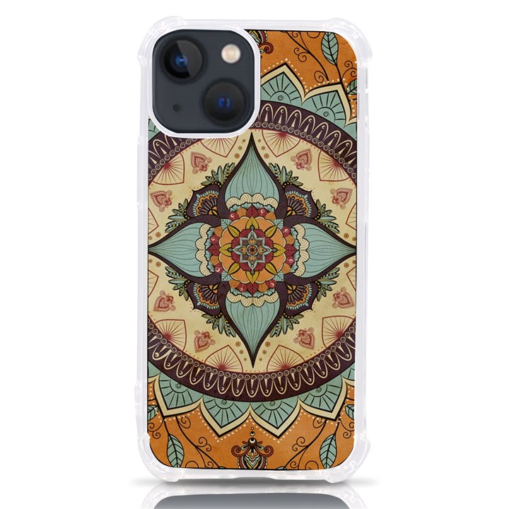 Mandala Floral Decorative Flower iPhone 13 mini TPU UV Print Case