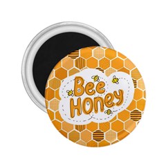 Bee Honey Honeycomb Hexagon 2 25  Magnets