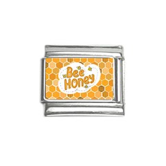 Bee Honey Honeycomb Hexagon Italian Charm (9mm) by Maspions