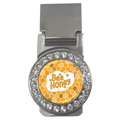 Bee Honey Honeycomb Hexagon Money Clips (cz) 