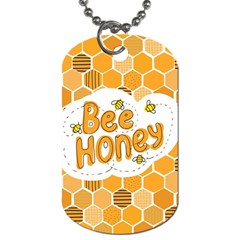 Bee Honey Honeycomb Hexagon Dog Tag (one Side)