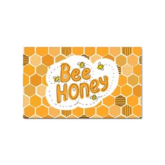 Bee Honey Honeycomb Hexagon Sticker Rectangular (10 Pack)