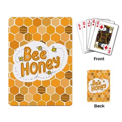 Bee Honey Honeycomb Hexagon Playing Cards Single Design (rectangle)