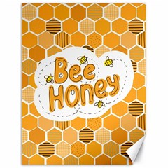 Bee Honey Honeycomb Hexagon Canvas 18  X 24 