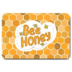 Bee Honey Honeycomb Hexagon Large Doormat